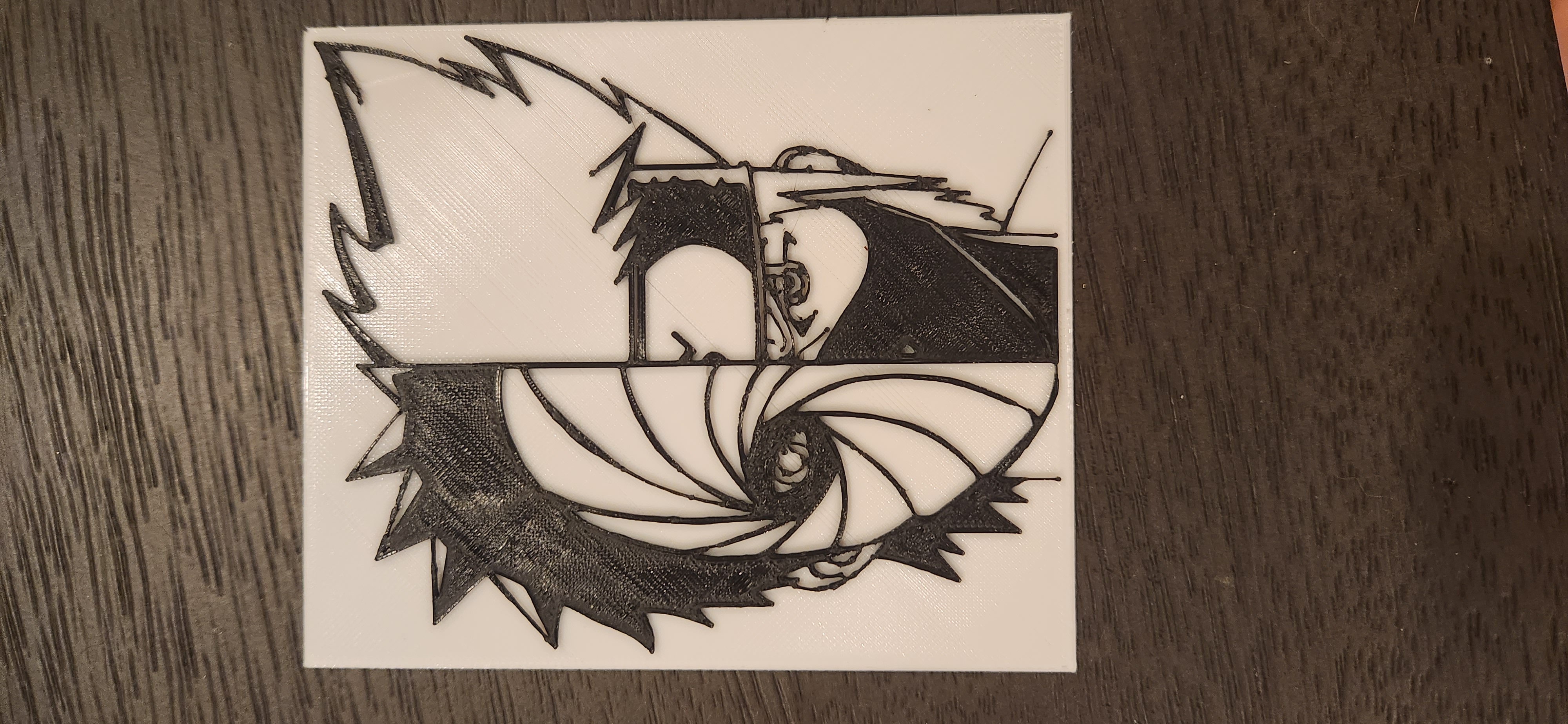 Naruto Obito/Kakashi 2D Wall Art