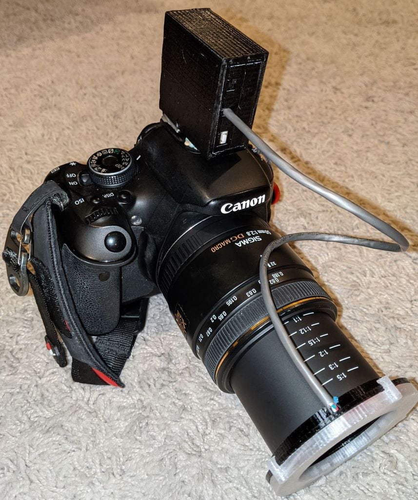 Neopixel ringlight with cold shoe mount