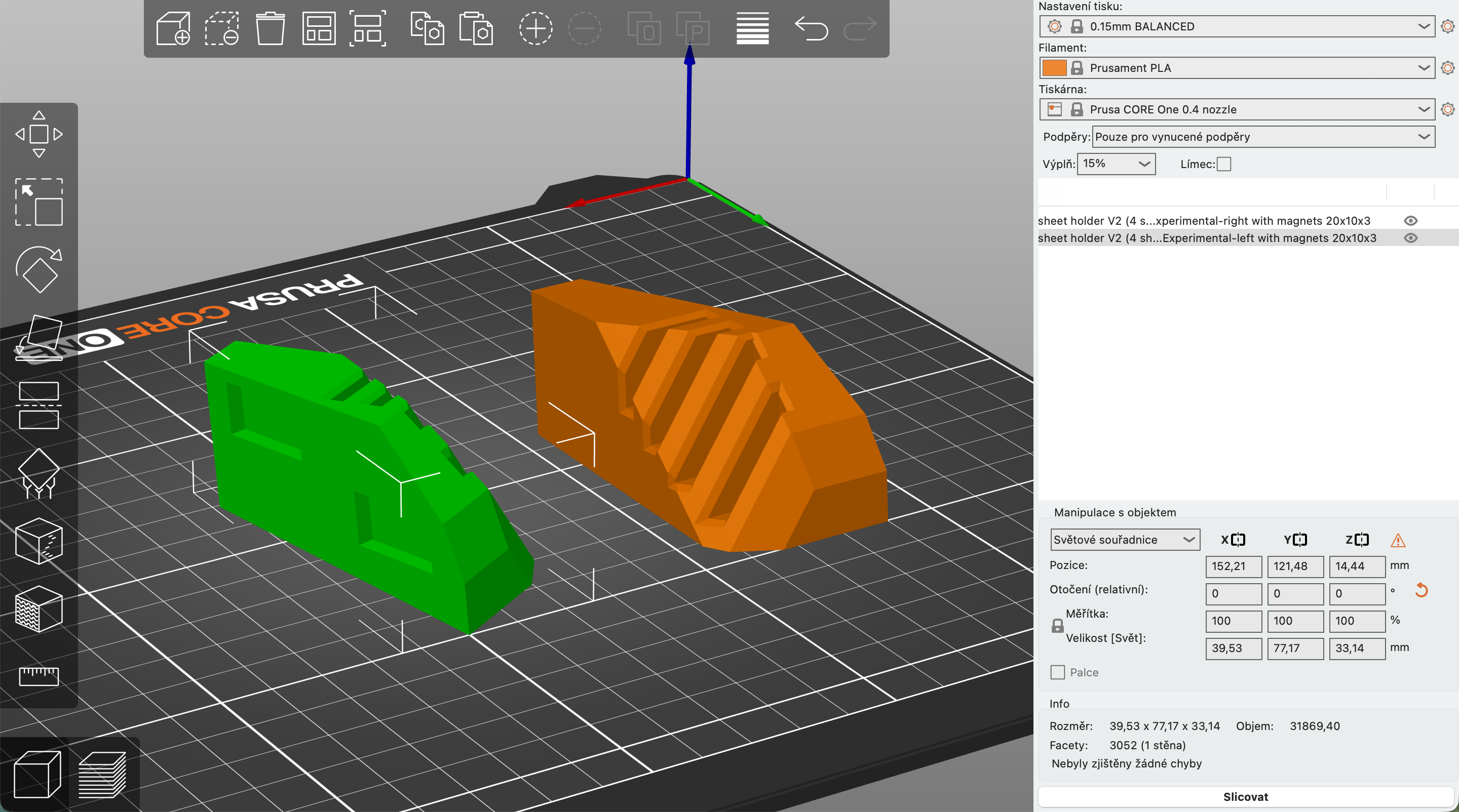 Diamond Sheet holder V2 (magnetic and up to 4 sheets) - Prusa CORE One