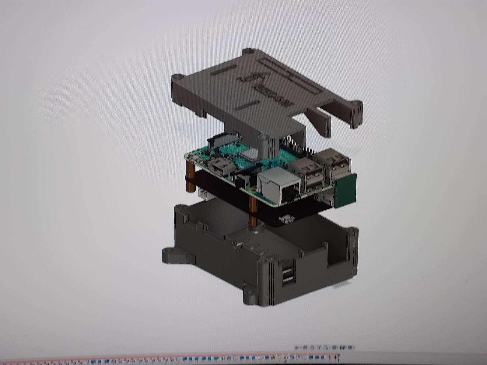 Jeedom enclosure for RPI3B+ and X850 V3.1 SSD