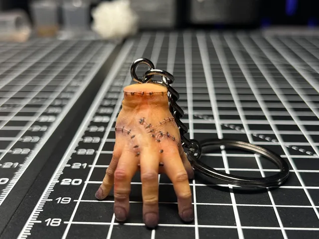 Wednesday Thing Key Chain Trinket