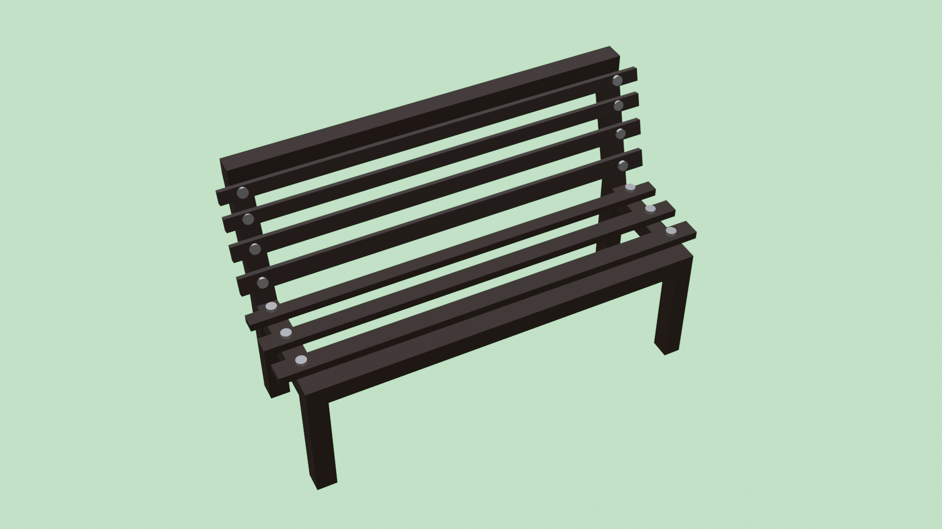 doll house garden bench