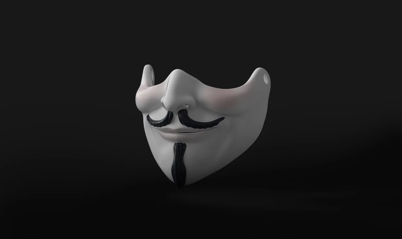 GUY FAWKES  🎃 Guy Fawkes Mask・ 3D File for ・Cults