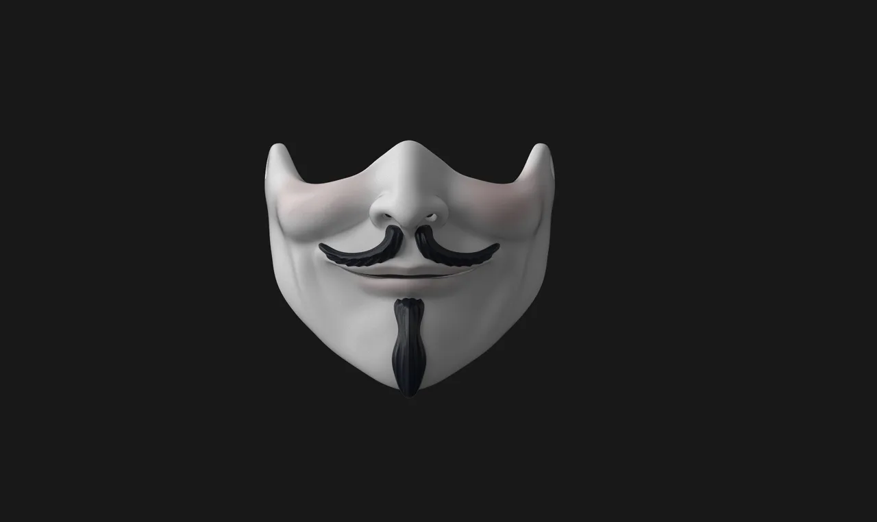 Guy Fawkes half mask by Wekster | Download free STL model