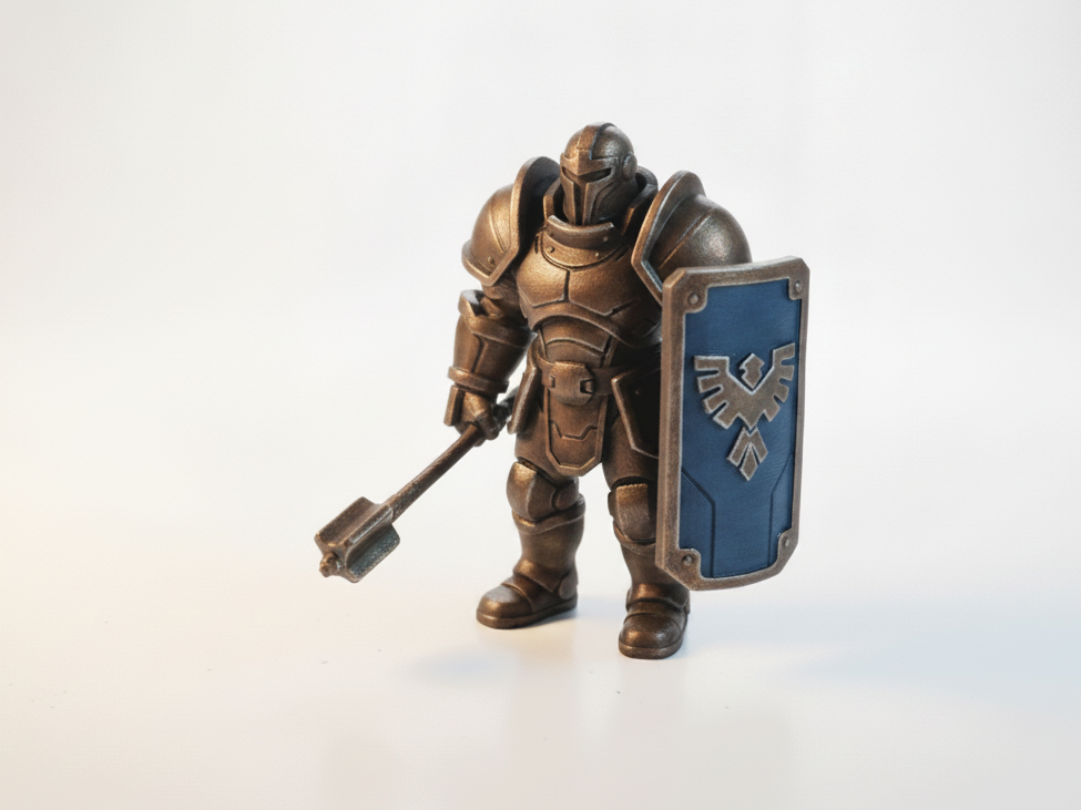 Galactic Bot Warrior Robot Figurine Fantasy 3D Printable