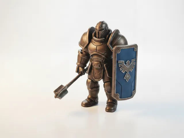 Galactic Bot Warrior Robot Figurine Fantasy 3D Printable