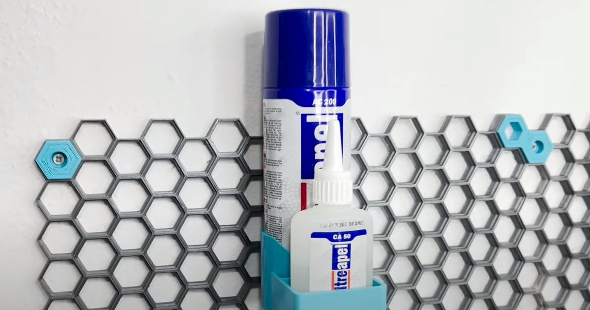 Super Glue and Activator Kit Holder for Stroge Wall by Triton