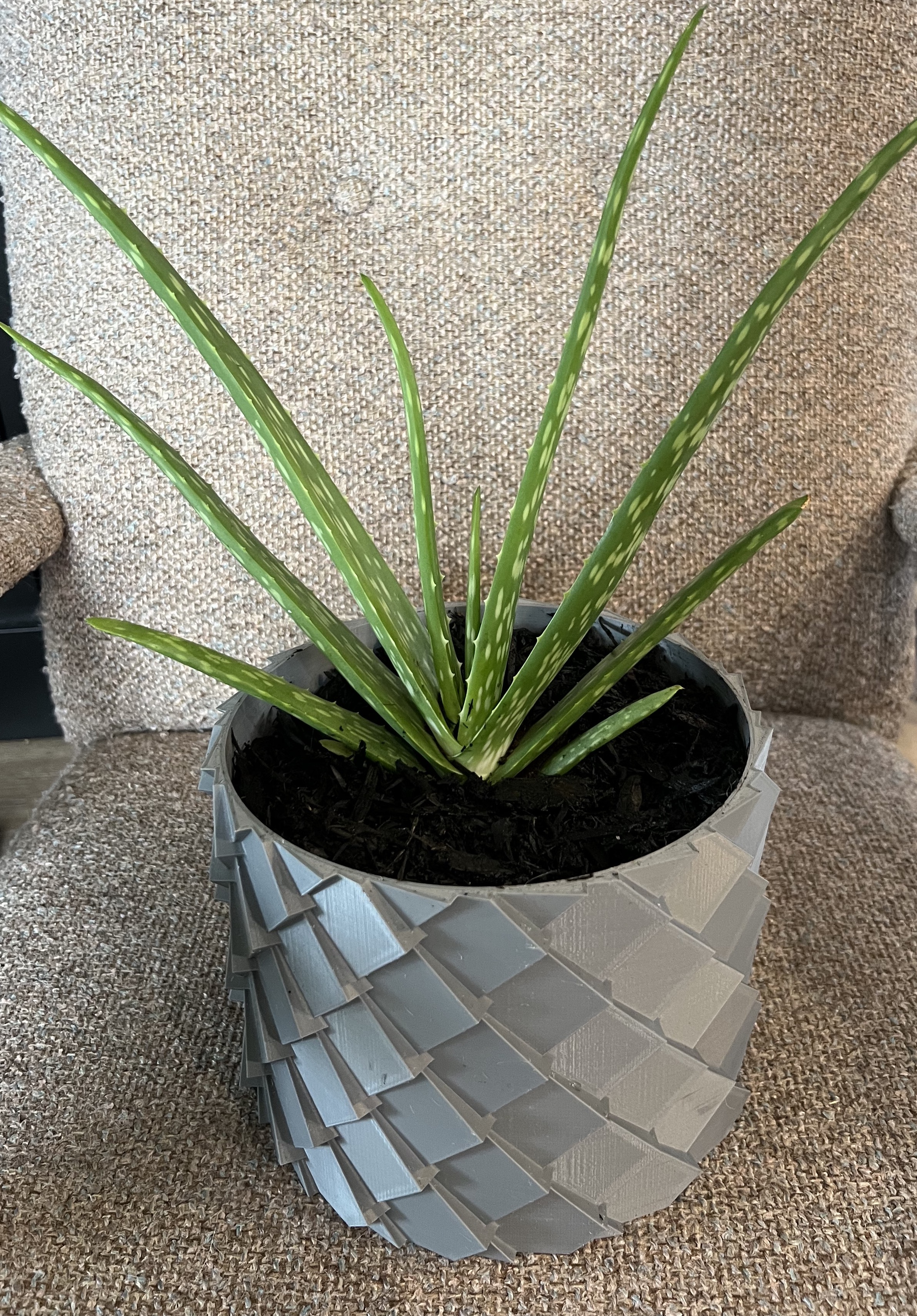 XL Dragon Scale Pot Remix 3D model thumbnail