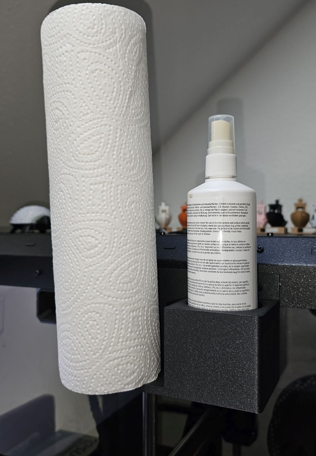 Holder for IPA bottle and paper towels for Prusa Enclosure