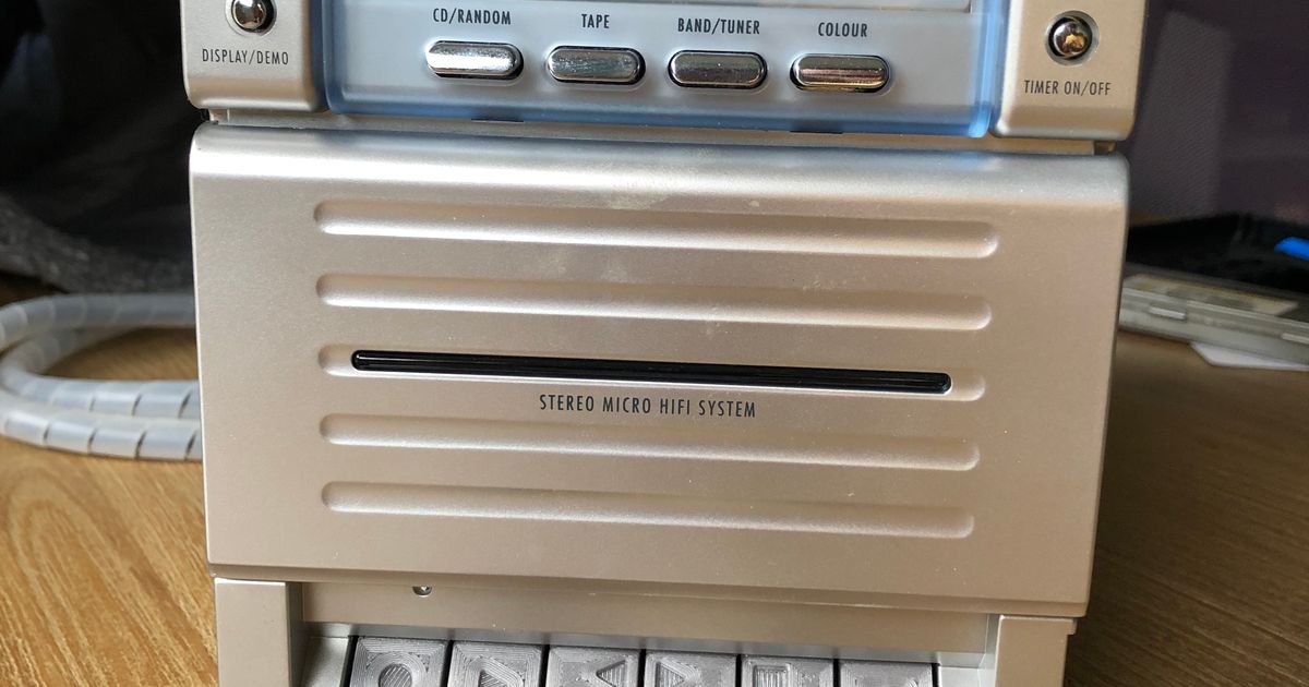 Tape Deck Buttons GRUNDIG by Armalyte Download free STL model