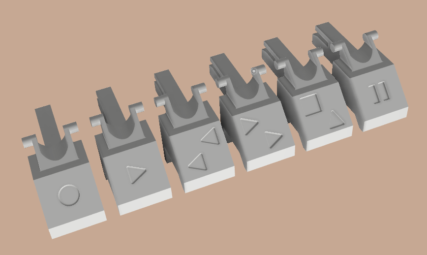 Tape Deck Buttons GRUNDIG by Armalyte Download free STL model