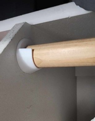 Miniatura 3 do modelo 3D Closet pole/rod socket replacement