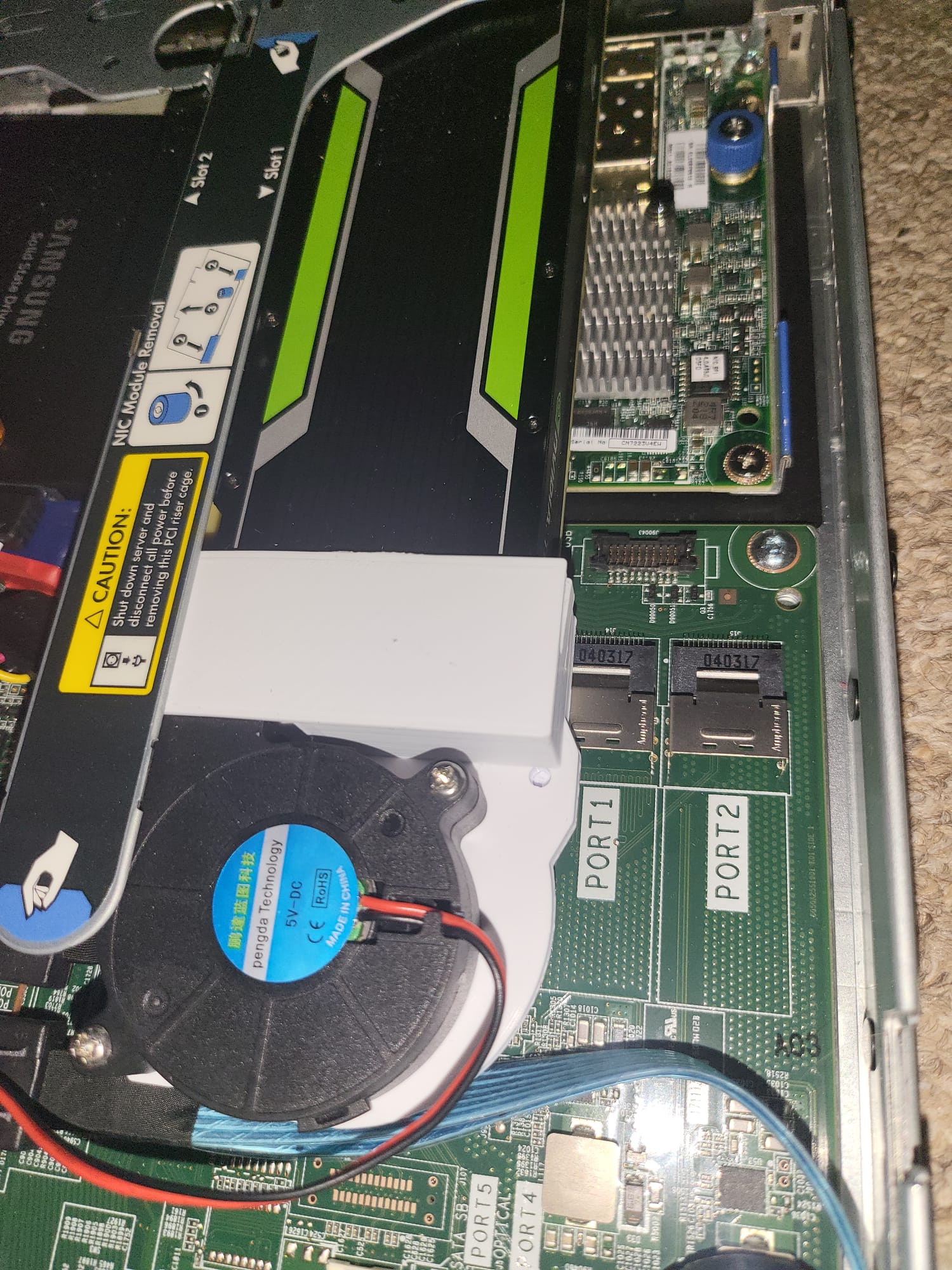 Nvidia Tesla P4 Fan Shroud