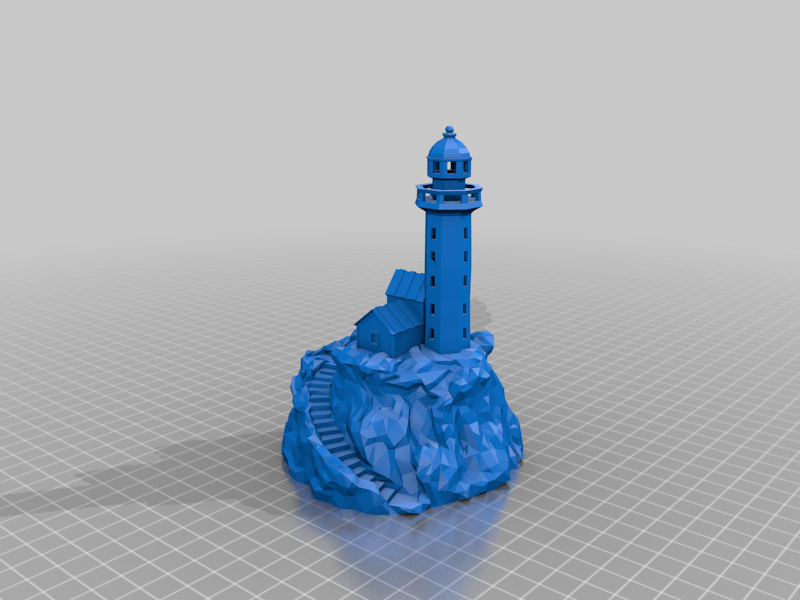 Miniatura 5 do modelo 3D Low Poly Lighthouse