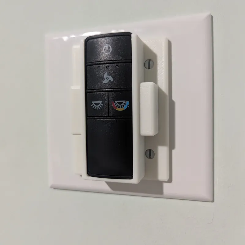 Light Switch Plate with Remote Holder by brettvitaz, Download free STL  model