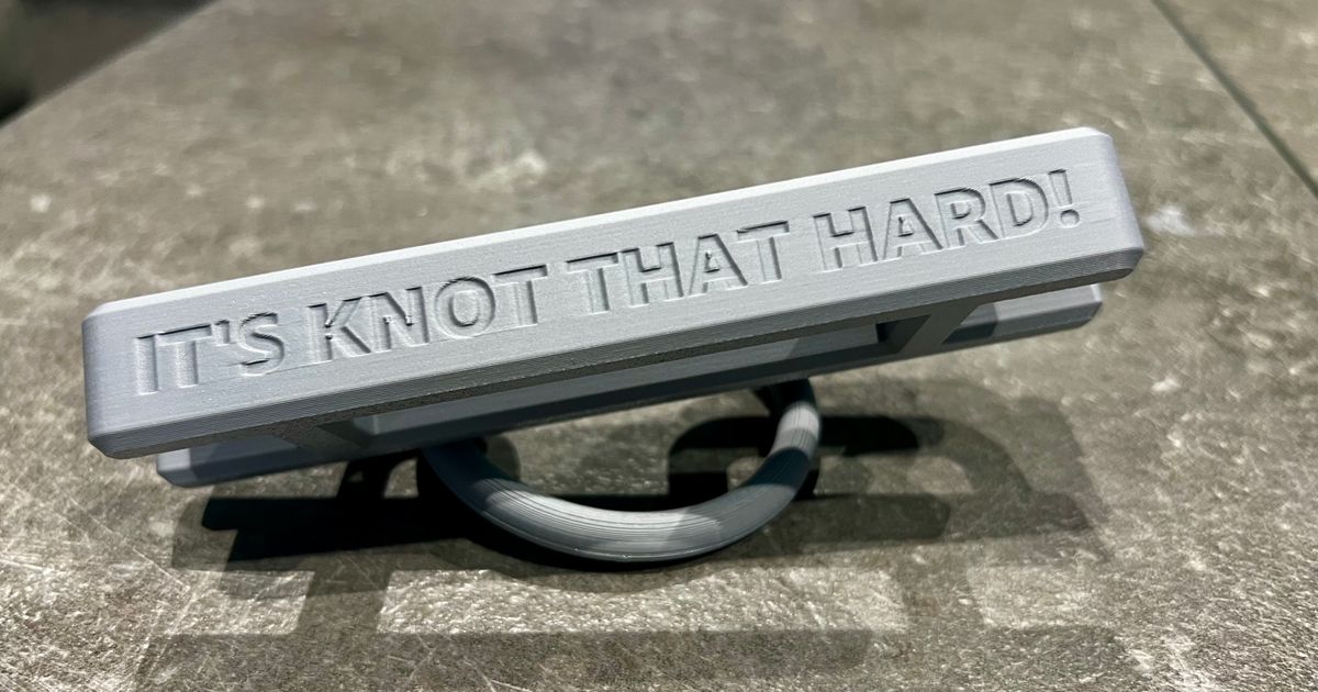 Sailing Knot Practice Cleat by Peter Fields Download free STL model