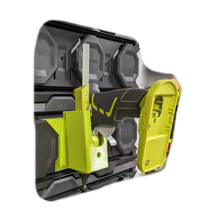 Glue Gun holder compatible with Ryobi Link
