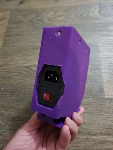 Prusa bear mk3 meanwell psu (socket + switch combo mod)