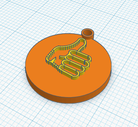 thumbs-up key chain