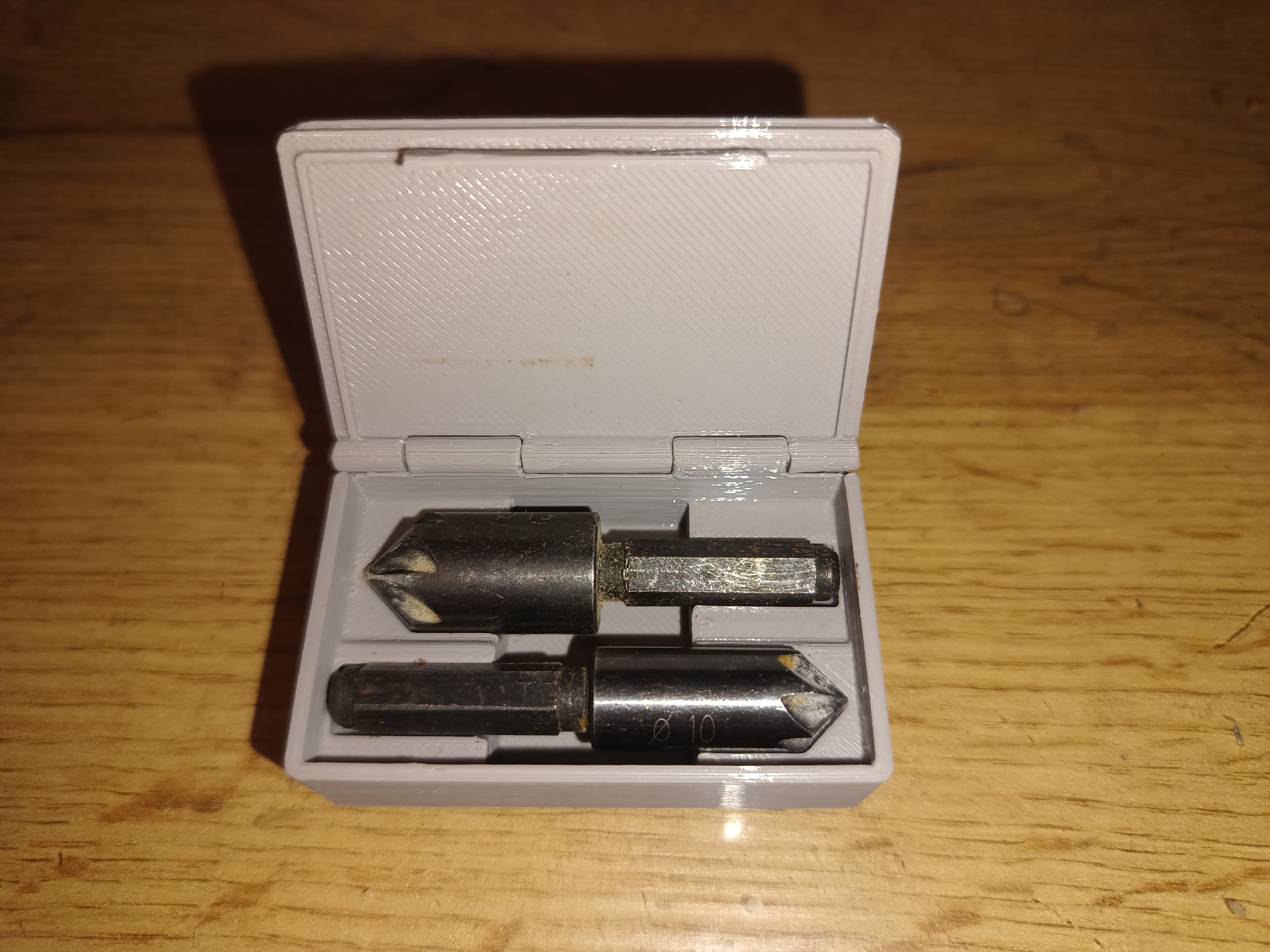 Box for countersink bits
