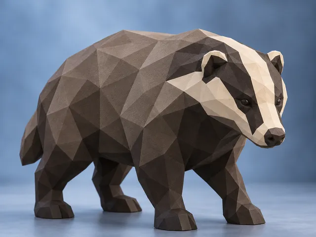 Low Poly Badger