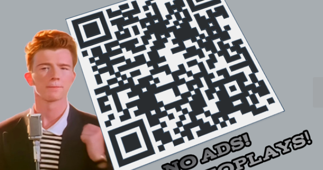 Rick Rolled QR code sign by Wyldkaarde, Download free STL model