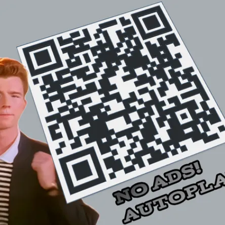 Rick Roll QR Code by AlistairLeong