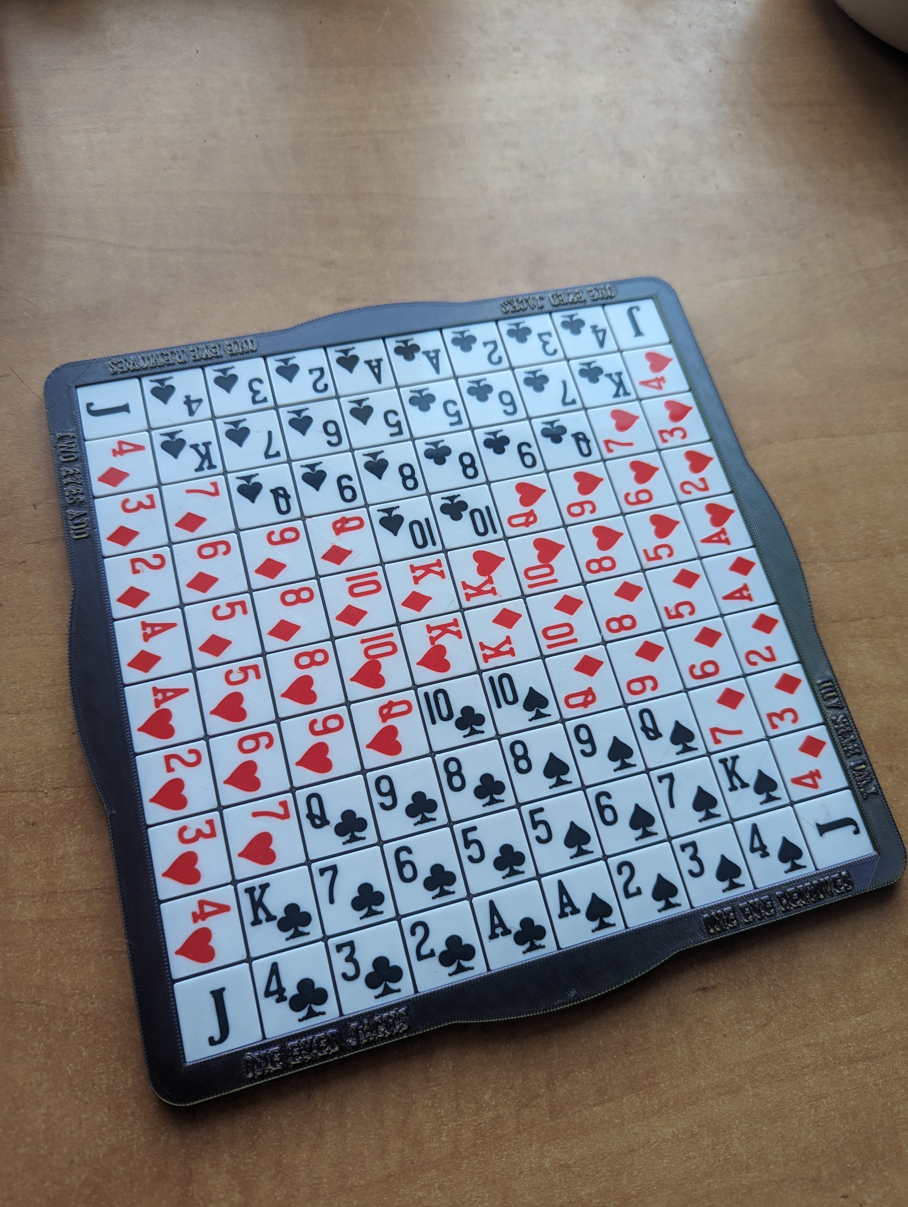 The boardgame of Sequence