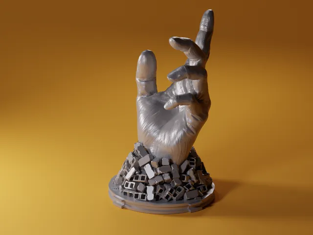 Hand Among Rubble | Inspired by the Moroccan earthquake