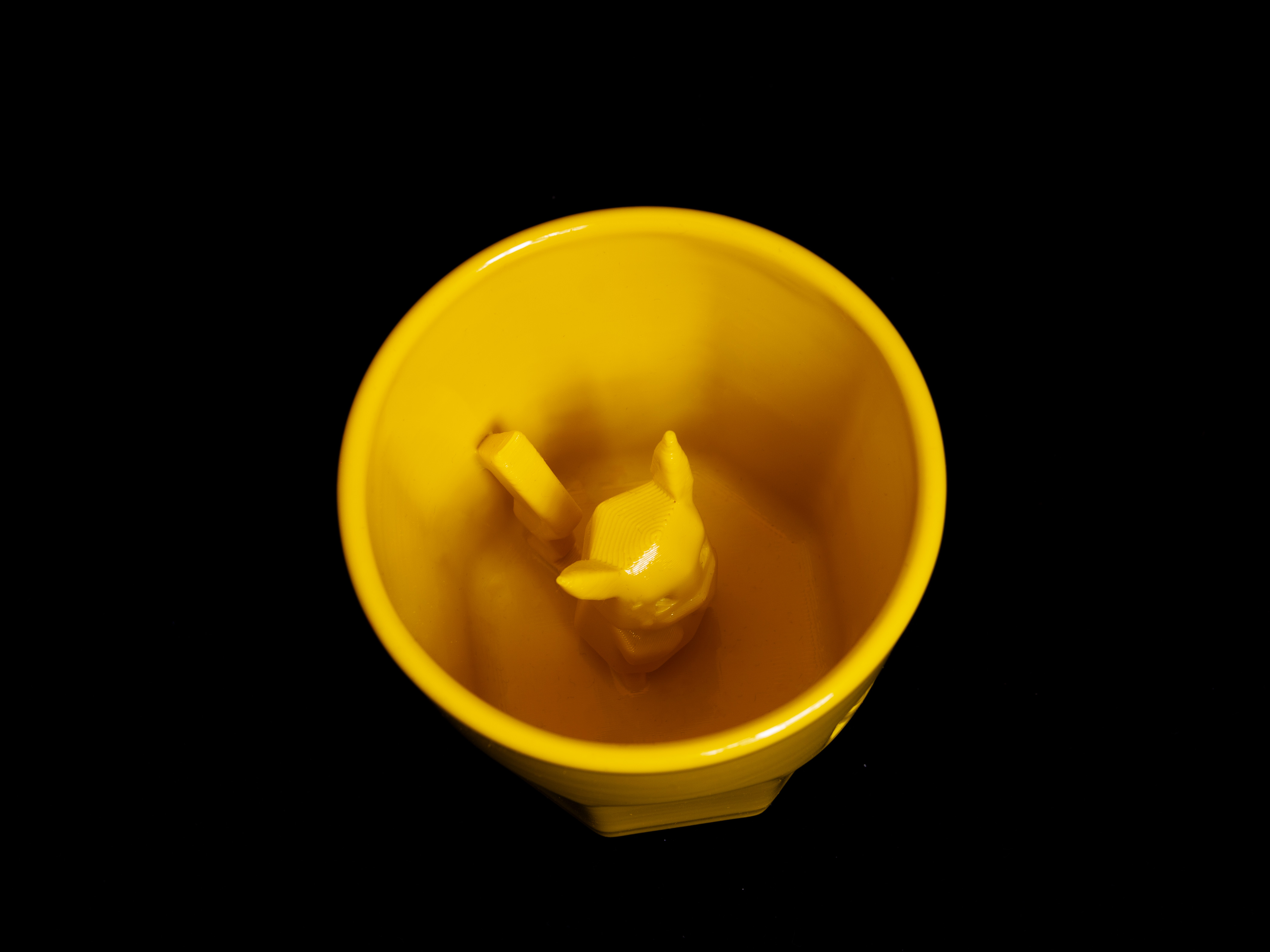 Pikachu hiding in a Octaglass 3D model thumbnail