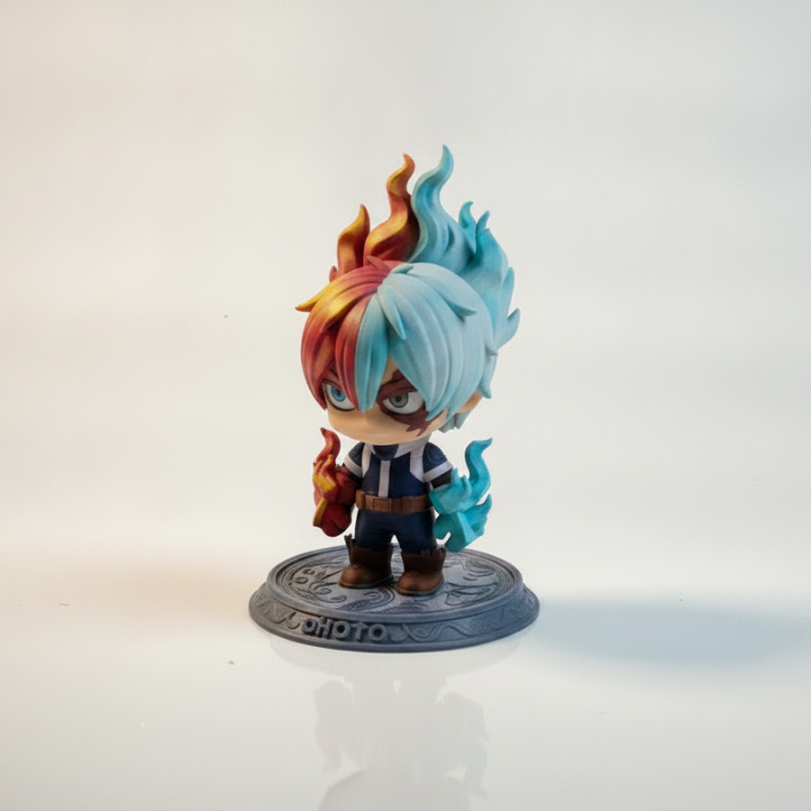 Todoroki Half Fire Ice Figurine 3D Printable