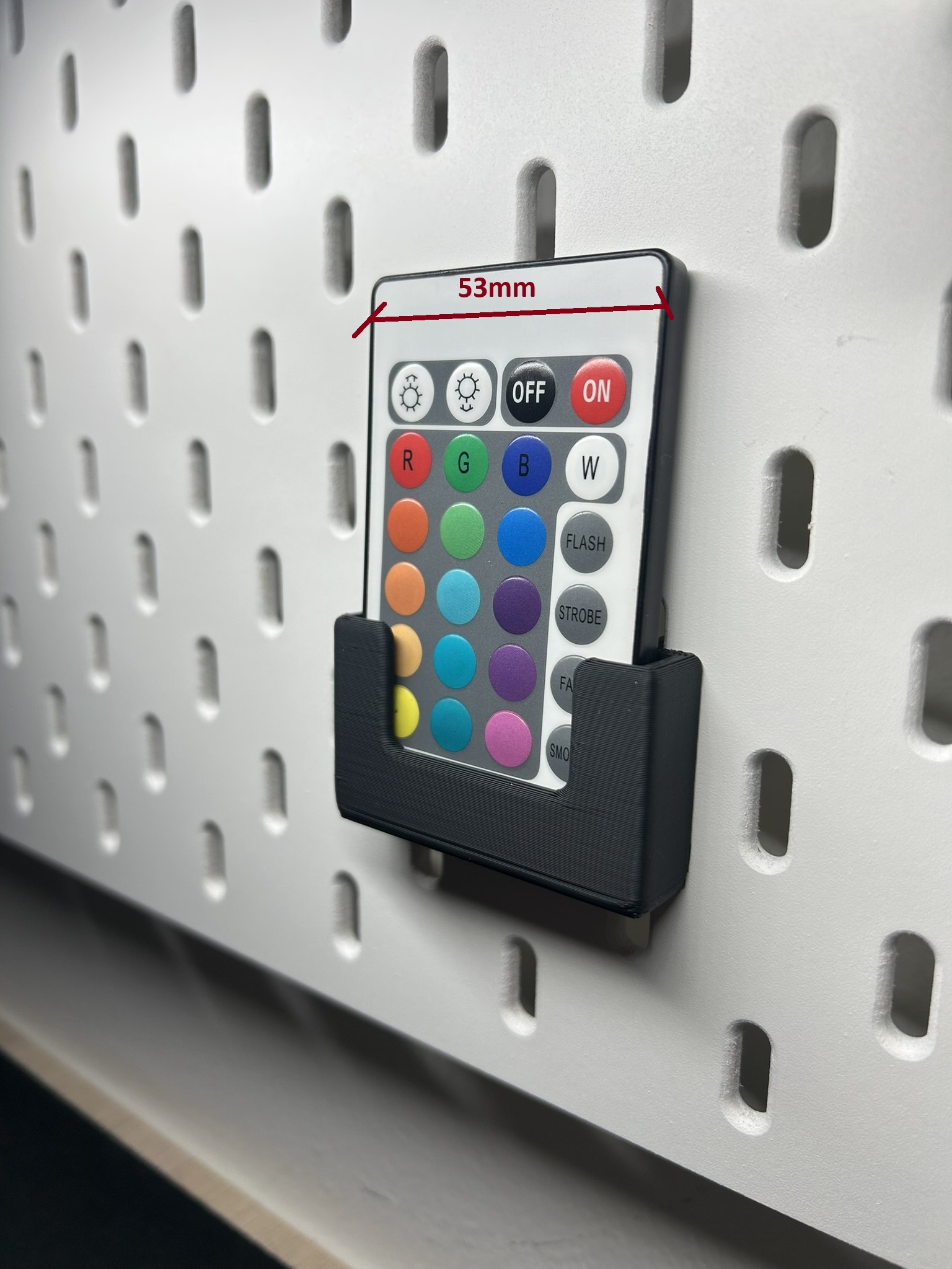 IKEA Skadis LED Remote Holder 53mm & 60mm