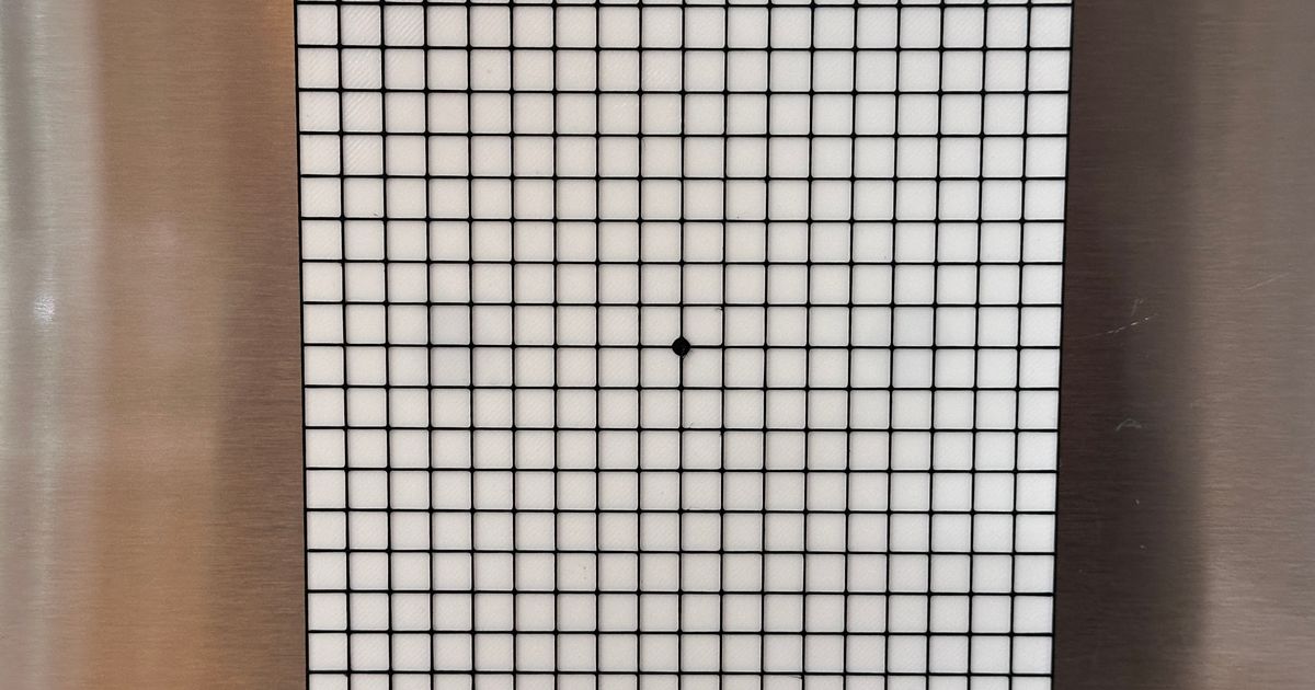 Magnetic Modified Amsler Grid