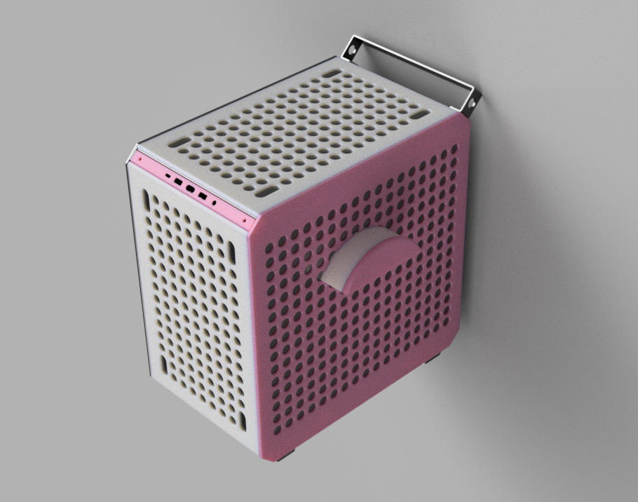 Qube 500 PC case headphone hook