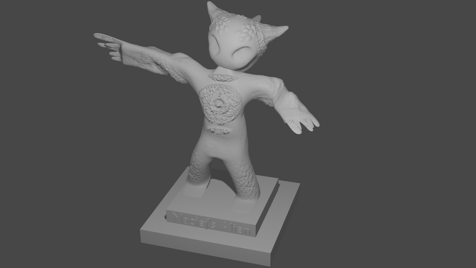Alien on a Podium