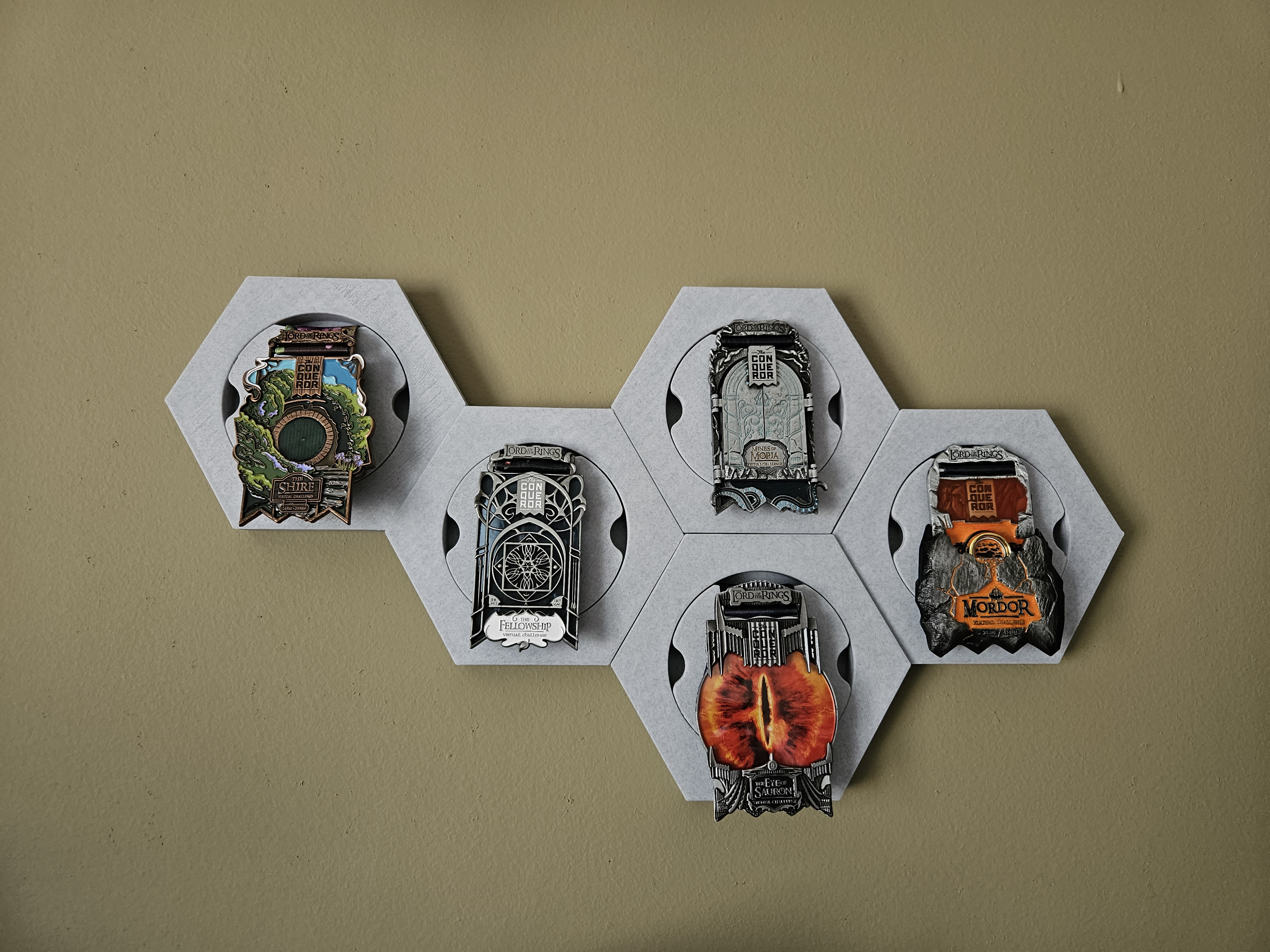 Hexagon Medal Hanger - The Conqueror Challenges