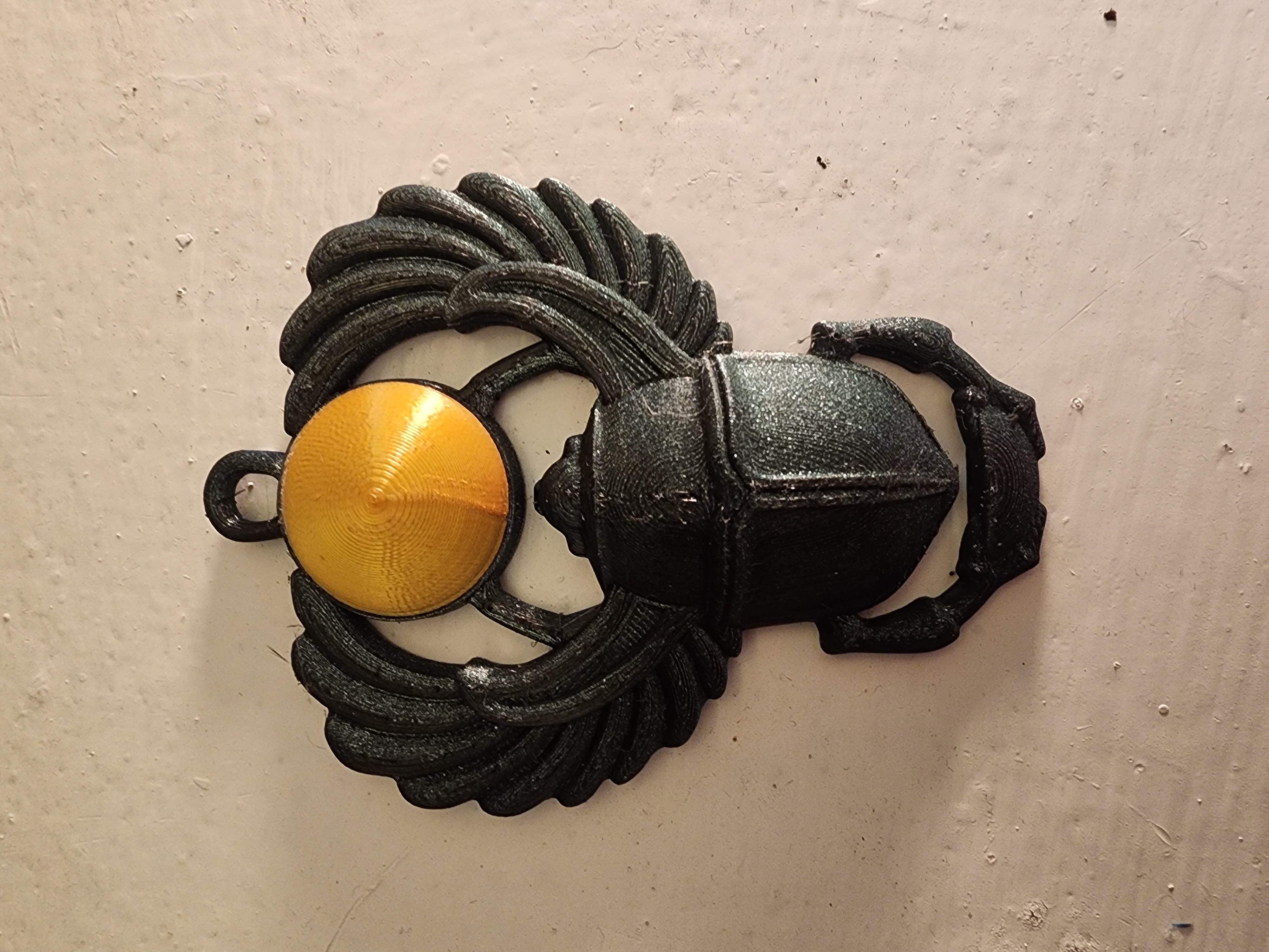 Scarab pendant remixed Multicolor
