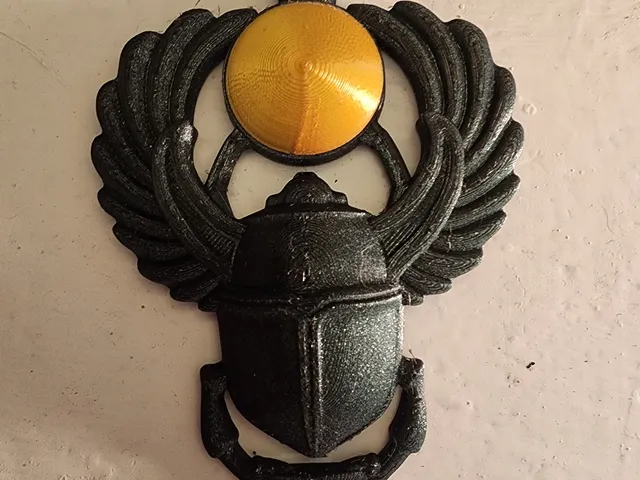 Scarab pendant remixed Multicolor