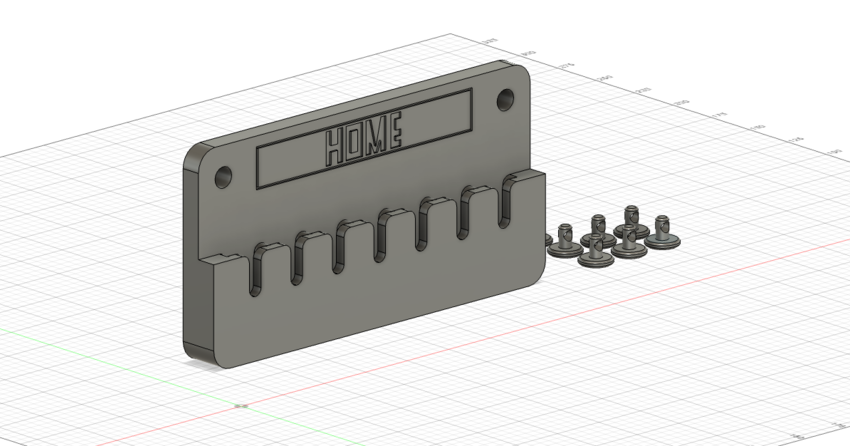 wall key holder by JexDr | Download free STL model | Printables.com