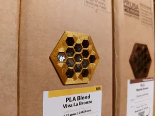 Prusament Sample Display for Box Window