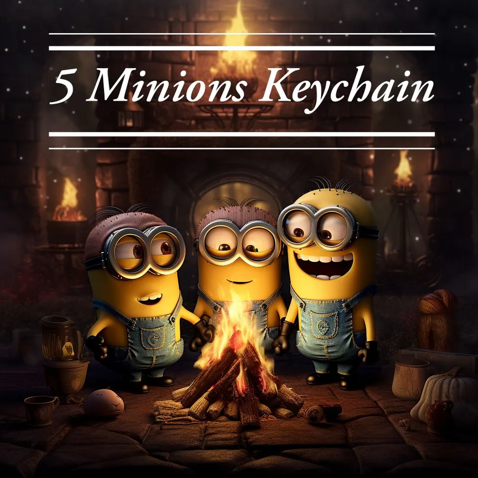 Minions on sale 3d keychain