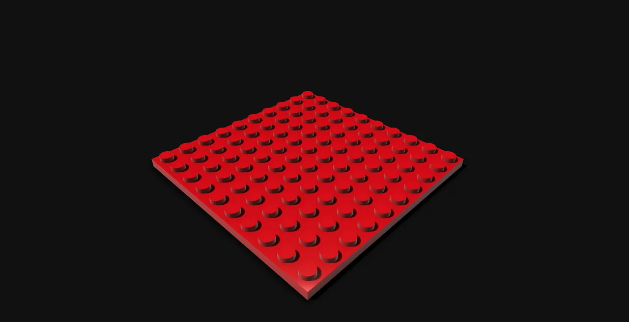 10x10 Lego Plate by Major RedStar Download free STL model