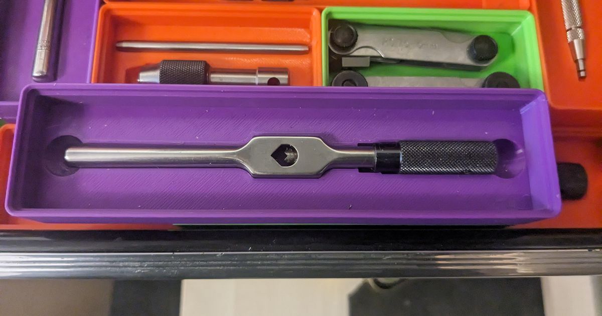 Gridfinity Starrett 91A Tap handle Tap wrench by Toch419 Download