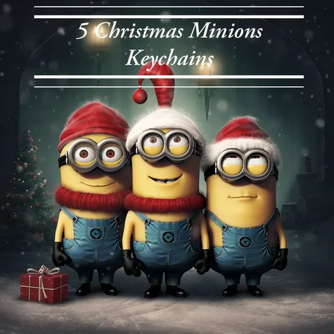 Christmas Minions keychain! 3 different characters! Follow Please!