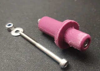 The mounting pin for the bed frame