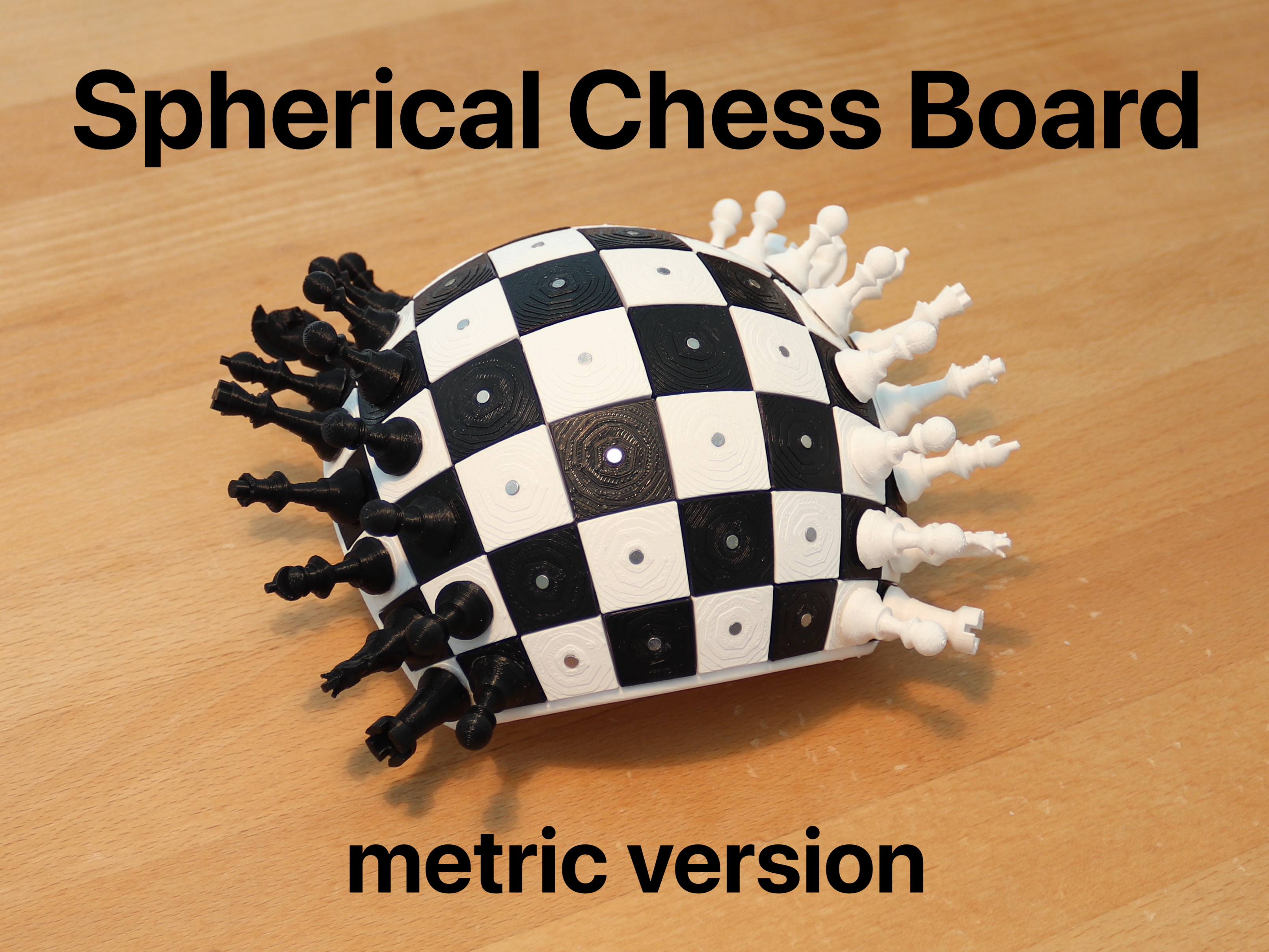 Spherical Chess Board (Metric)
