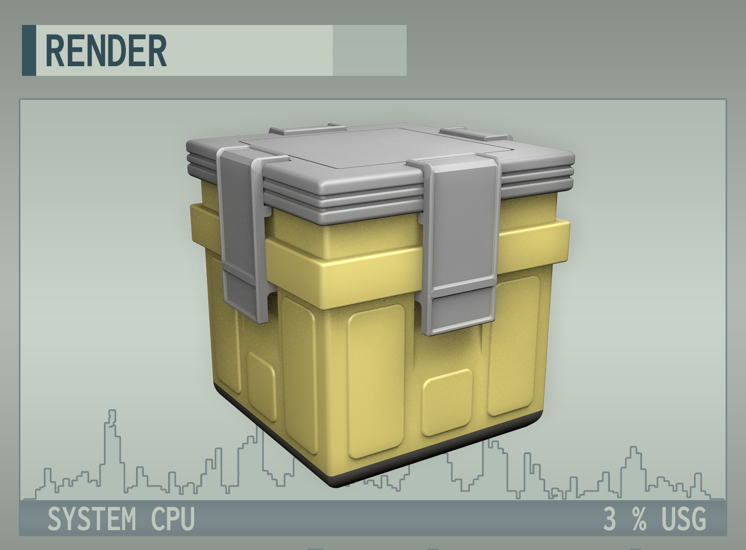 Starfield yellow storage box / container - fits on PRUSA MINI+ (mostly SUPPORTLESS)