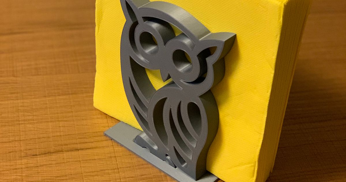 Owl napkin holder by The Mabur Download free STL model