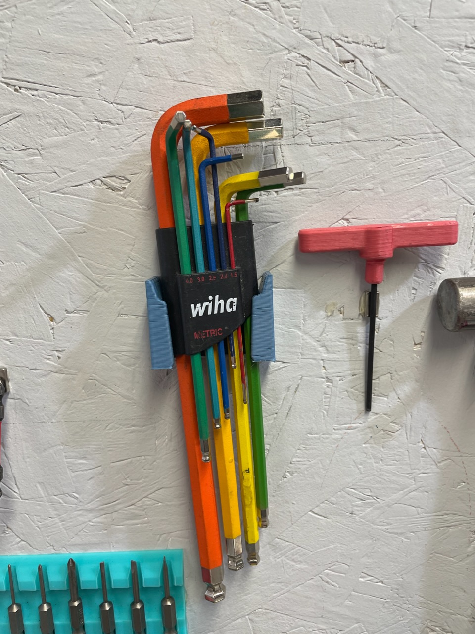 Wiha Hex Wrench Wall Mount by Kill More Robots Download free STL