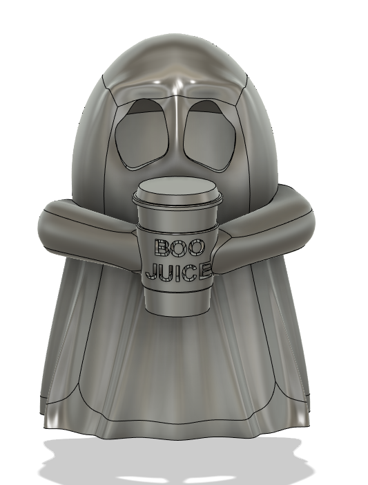 Spooky coffee ghost